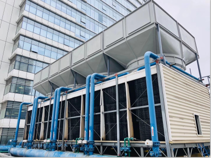 200噸橫流冷卻塔5米處測得噪音52分貝，問鼎整個行業(yè)誰能做到！